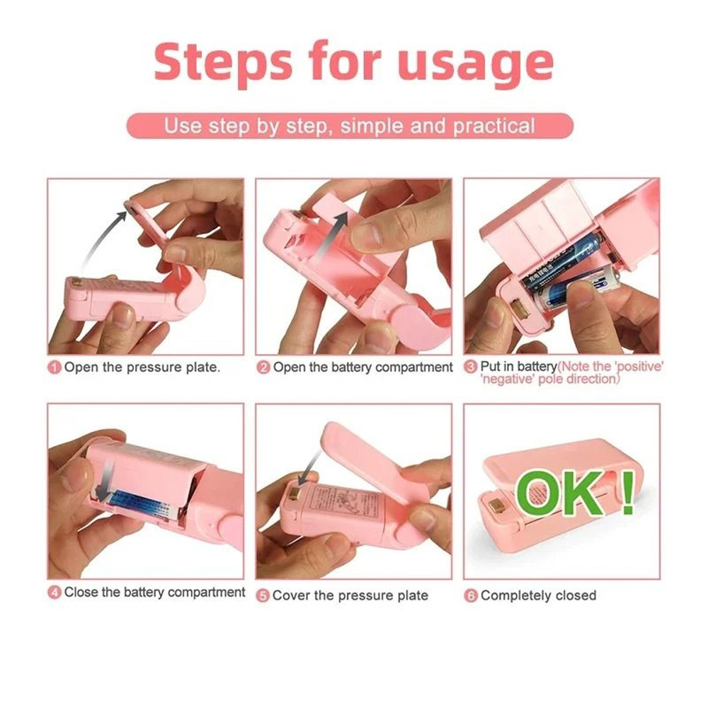 Mini Heat Bag Sealing Machine Portable Food Bag Sealer 3