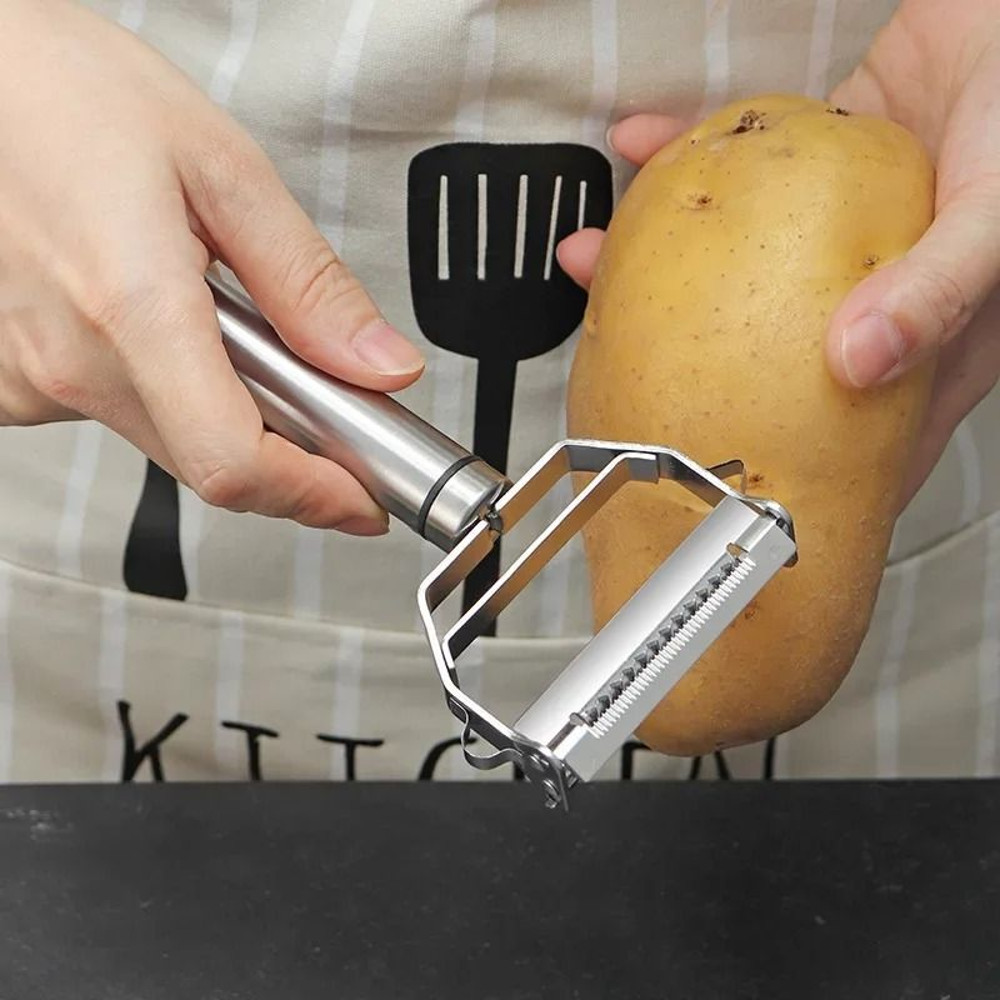 Multifunctional Stainless Steel Kitchen Peeler And Julienne Slicer 3