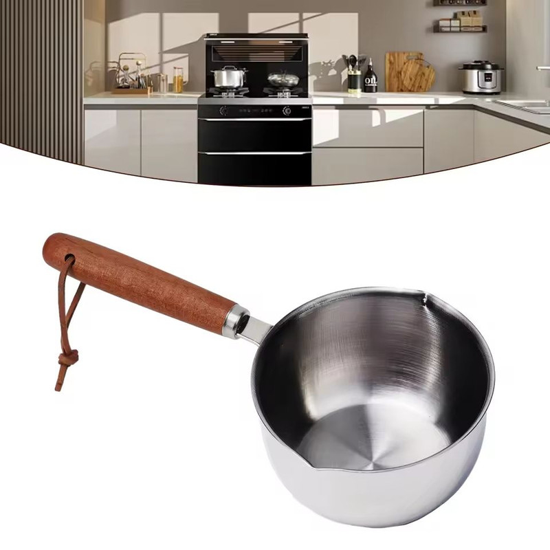 Stainless Steel Hot Oil And Milk Pan Small Saucepan 3