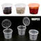 Plastic Disposable Sauce Cups With Lids 100 Pack 0