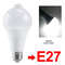 E27 LED Motion Sensor Light Bulb 12W PIR Auto OnOff Lamp 6