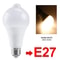 E27 LED Motion Sensor Light Bulb 12W PIR Auto OnOff Lamp 7