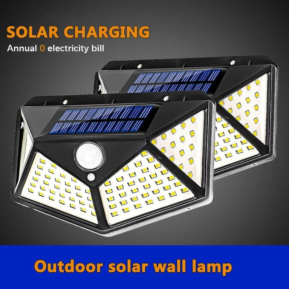 Solar Wall Light Outdoor Motion Sensor 100 LED 2