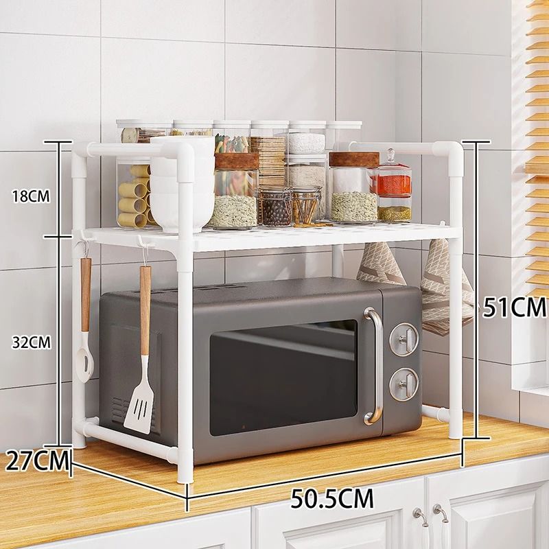 Kitchen Storage Rack Microwave Shelf Organizer 7