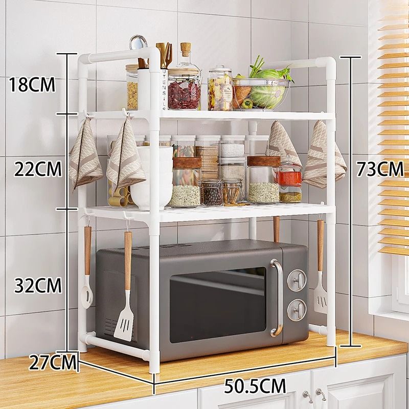 Kitchen Storage Rack Microwave Shelf Organizer 8