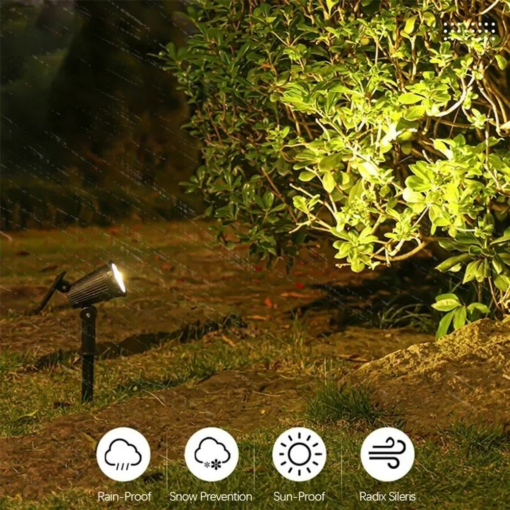 Solar Garden Spotlight Outdoor Waterproof Adjustable Light 4