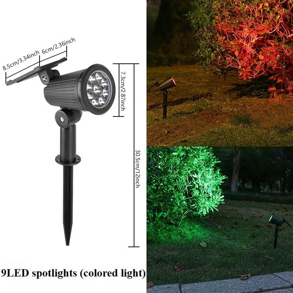 Solar Garden Spotlight Outdoor Waterproof Adjustable Light 7
