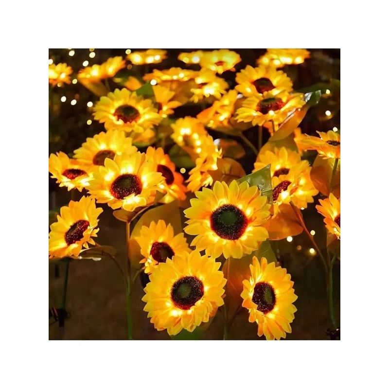 Solar Sunflower Garden Light 1