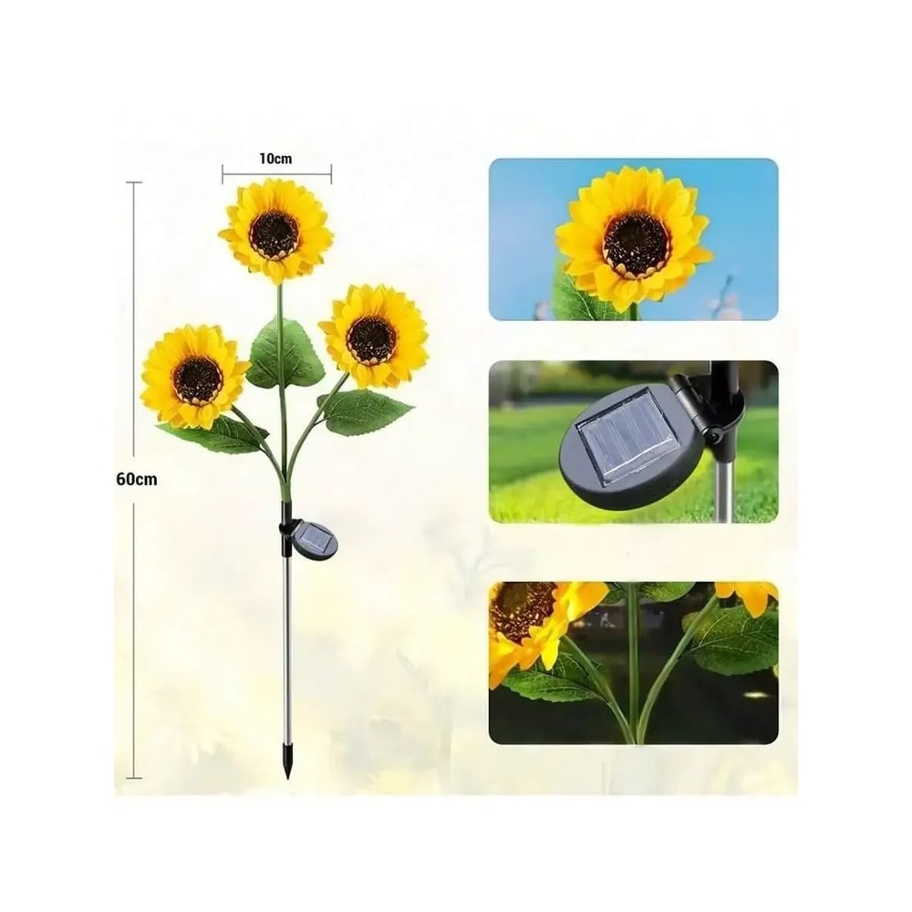 Solar Sunflower Garden Light 2