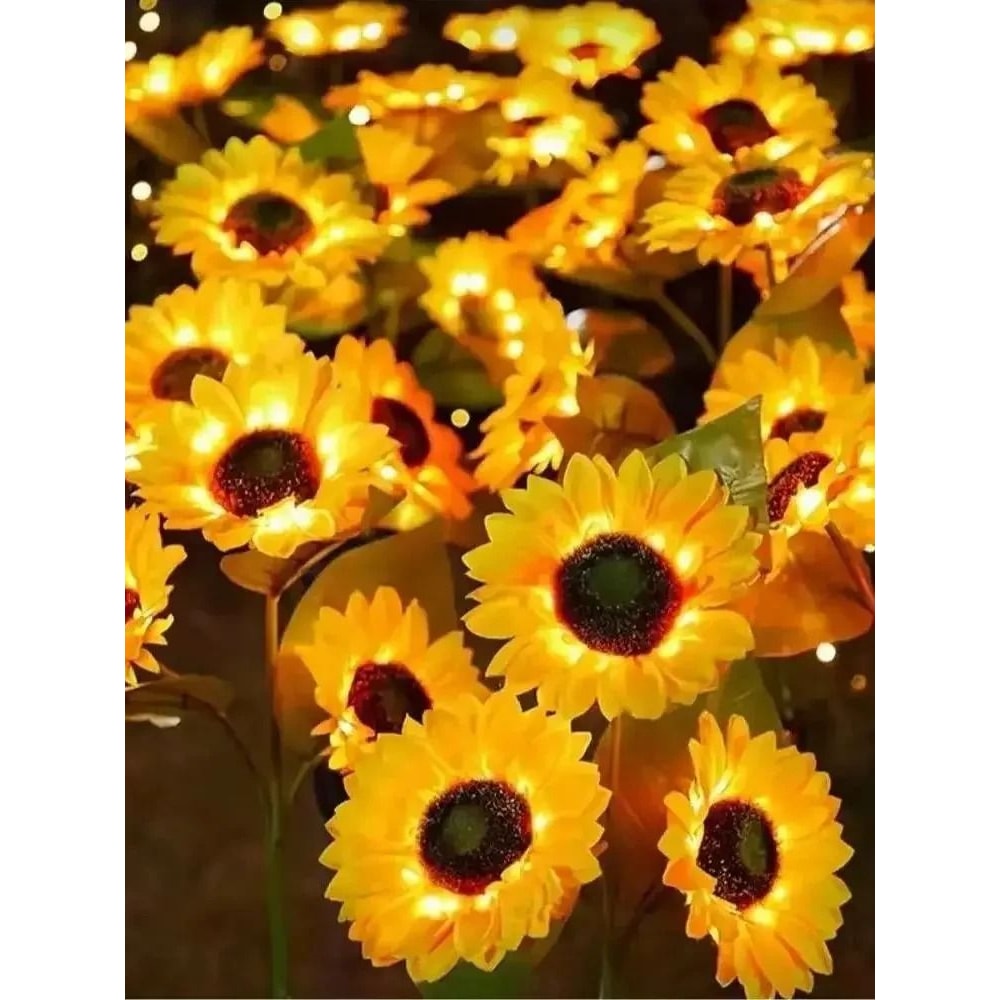 Solar Sunflower Garden Light 6