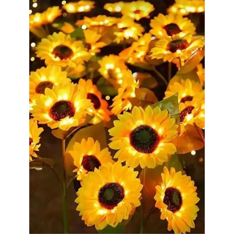 Solar Sunflower Garden Light 6
