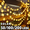 Solar Crystal Globe LED String Lights 0