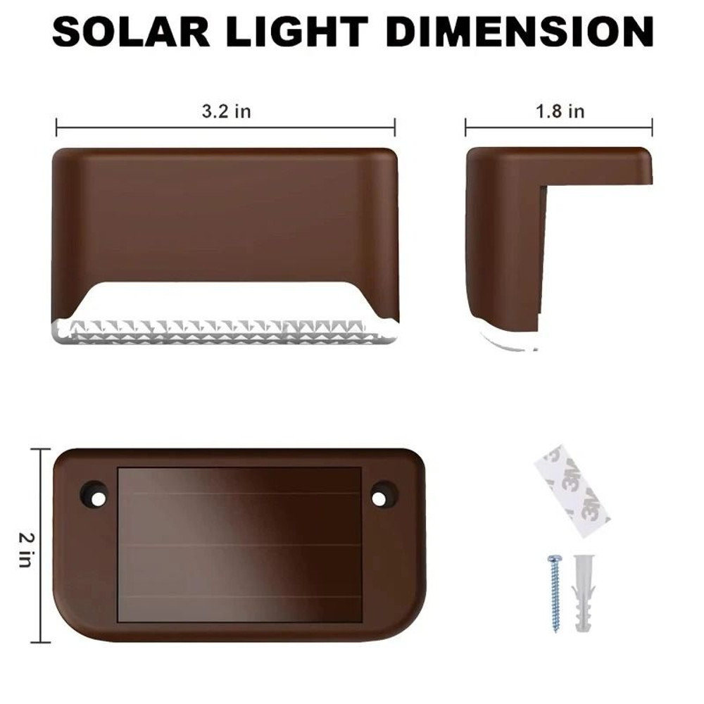 Solar Deck Light Outdoor Waterproof Step Lamp 4