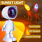 Rechargeable Astronaut Projection Lamp LED Rainbow Sunset Night Light 4