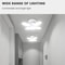 Foldable Fan Blade LED Bulb 28W E27 Base Deformable Ceiling Light For Home Garage Warehouse 6500K 5