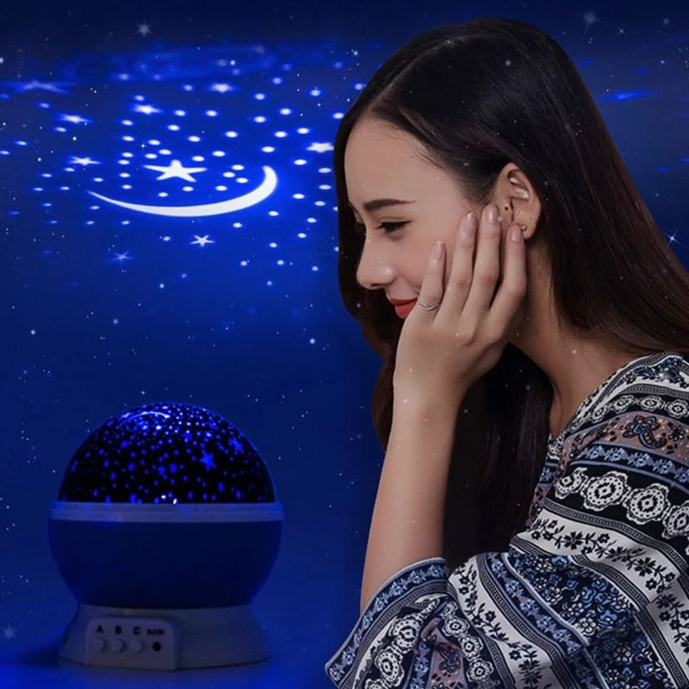 Starry Sky Night Light Projector Rotating Galaxy Lamp For Kids Nursery And Bedroom Decor 4