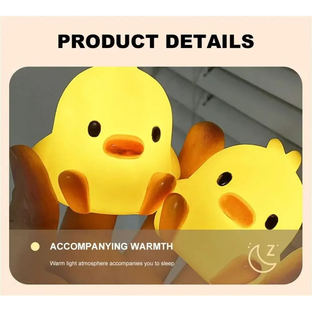 Duck Night Light Cute Cartoon Animal Bedside Lamp For Kids Room And Bedroom Decoration 1