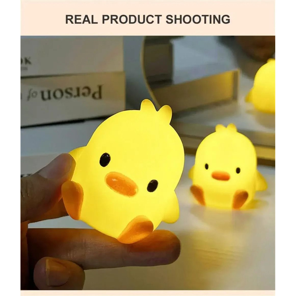 Duck Night Light Cute Cartoon Animal Bedside Lamp For Kids Room And Bedroom Decoration 5