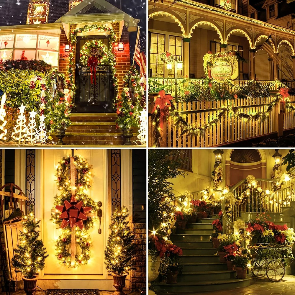 Solar Powered LED String Lights Outdoor Fairy Garland 50300 LEDs 2