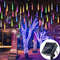 Solar LED Meteor Shower Lights Outdoor Waterproof Falling Rain String Lights 11