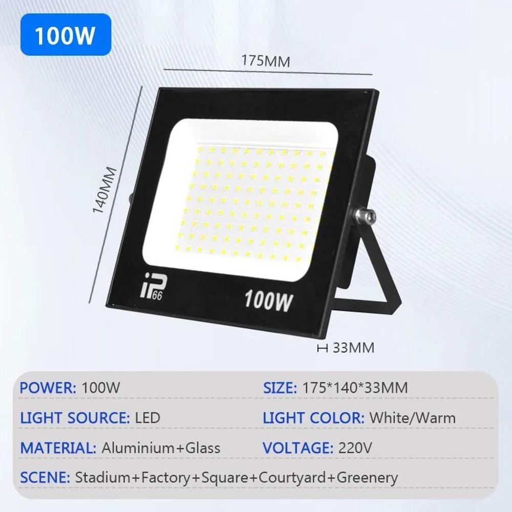 High Brightness LED Flood Light Outdoor Waterproof Path And Garden Spotlight 10W200W 9