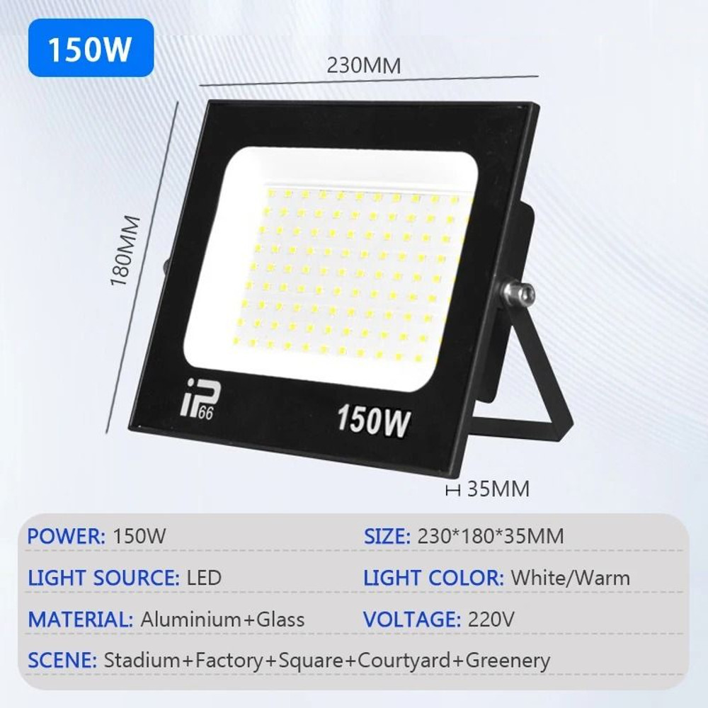 High Brightness LED Flood Light Outdoor Waterproof Path And Garden Spotlight 10W200W 8