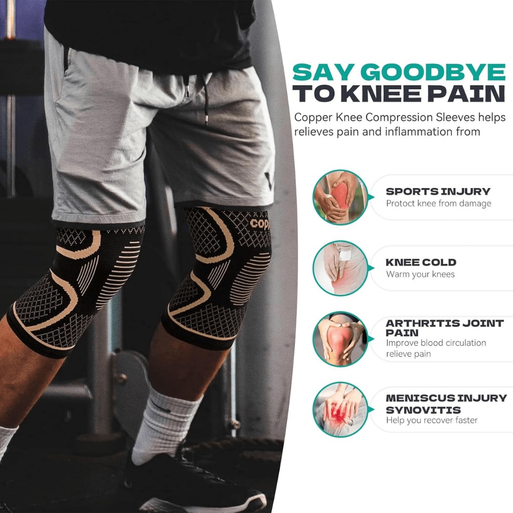 Copper Knee Brace For Arthritis Pain Relief And Sports Support 1