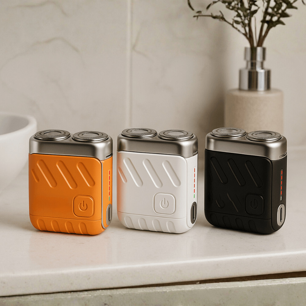 Mini Electric Smart Shaver Dual Blade Rechargeable Beard Trimmer With Digital Display 2