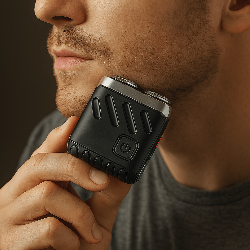 Mini Electric Smart Shaver Dual Blade Rechargeable Beard Trimmer With Digital Display 5