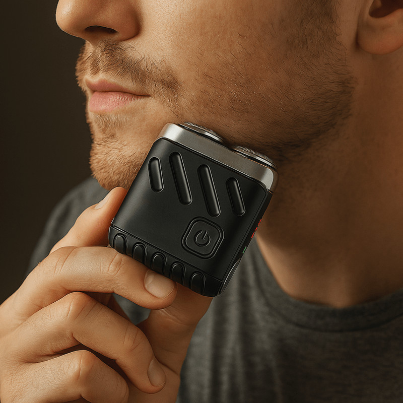 Mini Electric Smart Shaver Dual Blade Rechargeable Beard Trimmer With Digital Display 5