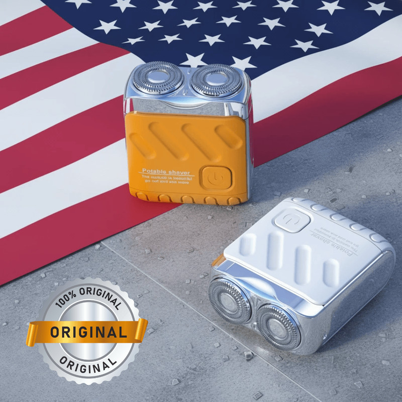 Mini Electric Smart Shaver Dual Blade Rechargeable Beard Trimmer With Digital Display 7