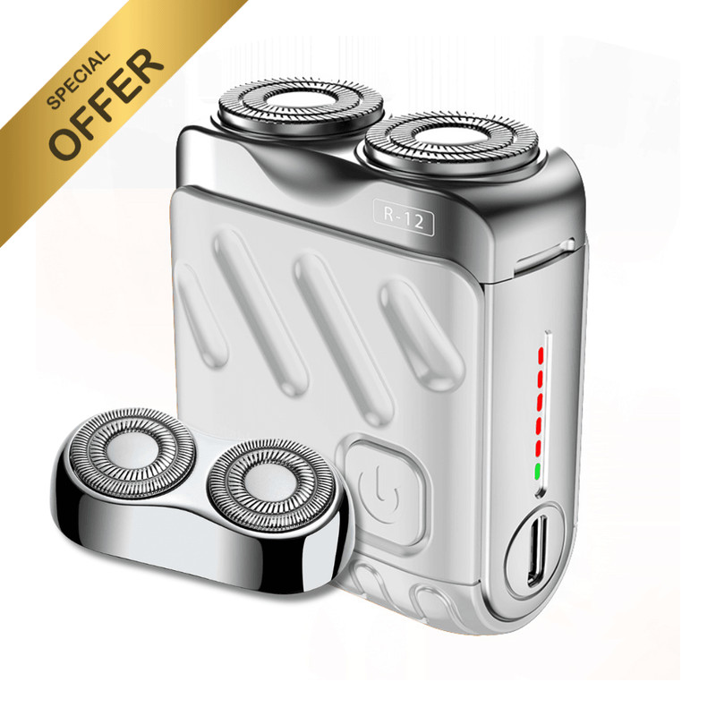 Mini Electric Smart Shaver Dual Blade Rechargeable Beard Trimmer With Digital Display 13