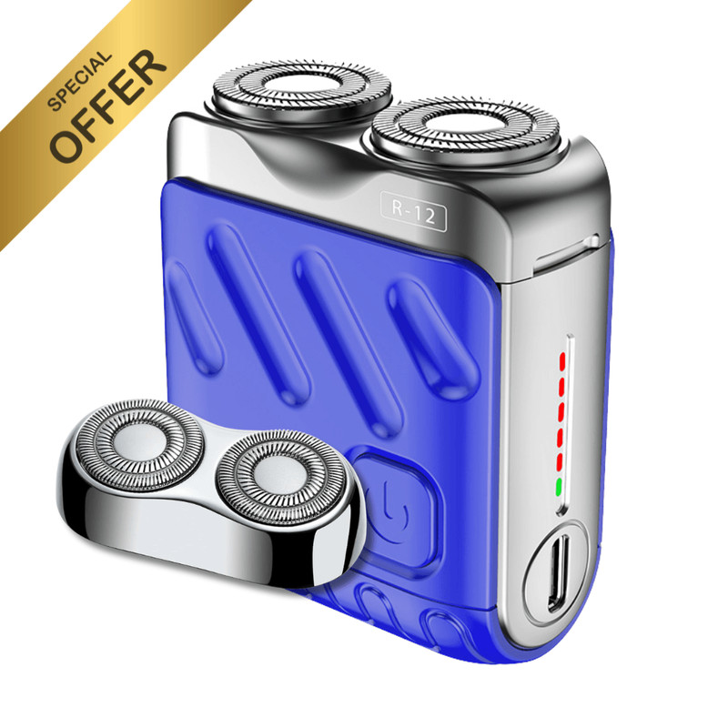Mini Electric Smart Shaver Dual Blade Rechargeable Beard Trimmer With Digital Display 15