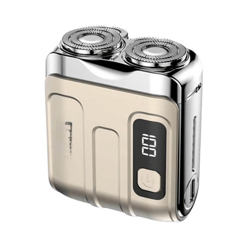 Mini Electric Smart Shaver Dual Blade Rechargeable Beard Trimmer With Digital Display 12