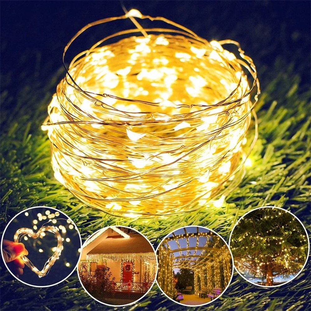 USB LED Fairy Lights Copper Wire String Light For Home Party And Holiday Decor 1M20M 2
