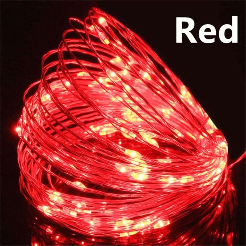 USB LED Fairy Lights Copper Wire String Light For Home Party And Holiday Decor 1M20M 11