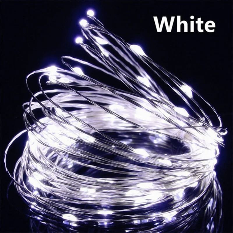 USB LED Fairy Lights Copper Wire String Light For Home Party And Holiday Decor 1M20M 12