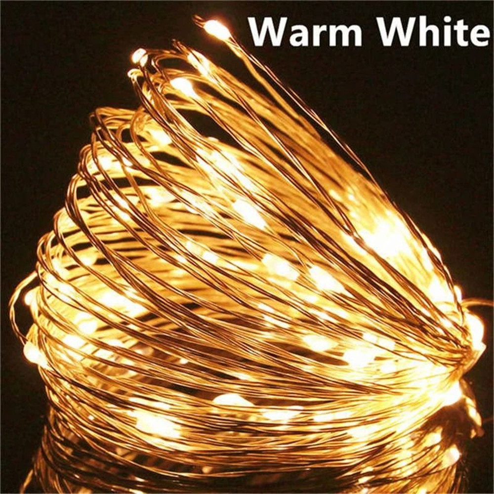 USB LED Fairy Lights Copper Wire String Light For Home Party And Holiday Decor 1M20M 7