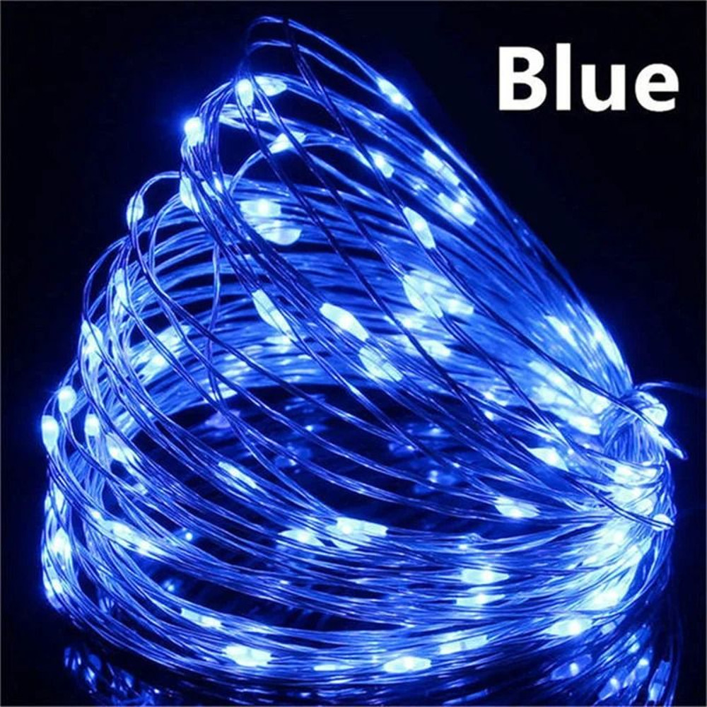 USB LED Fairy Lights Copper Wire String Light For Home Party And Holiday Decor 1M20M 8