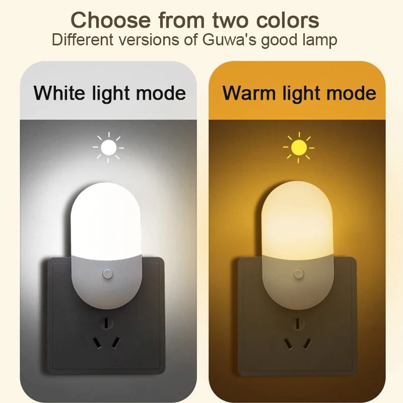 Led Mini Night Light Switch Plug In Eye Protection Lamp For Bedroom Nursery And Living Room 1