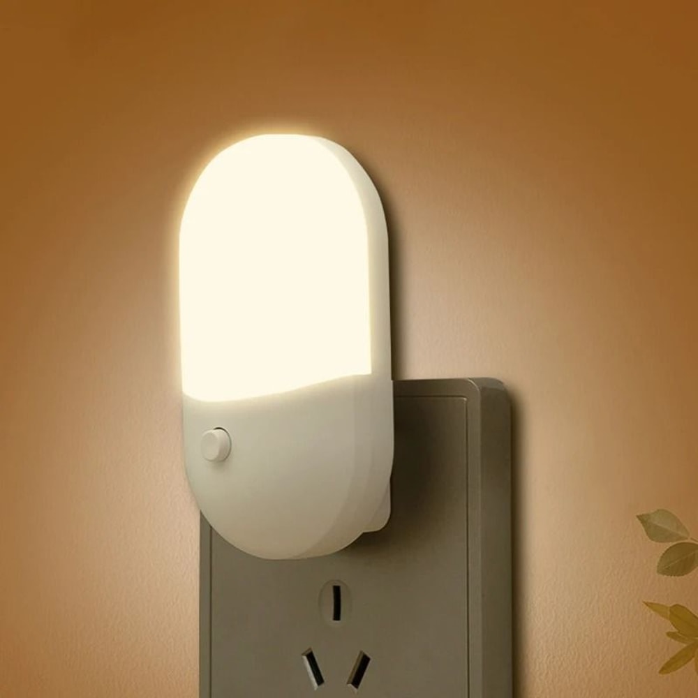Led Mini Night Light Switch Plug In Eye Protection Lamp For Bedroom Nursery And Living Room 6