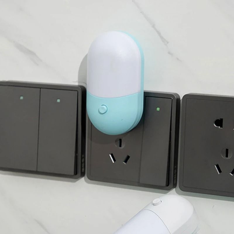 Led Mini Night Light Switch Plug In Eye Protection Lamp For Bedroom Nursery And Living Room 7