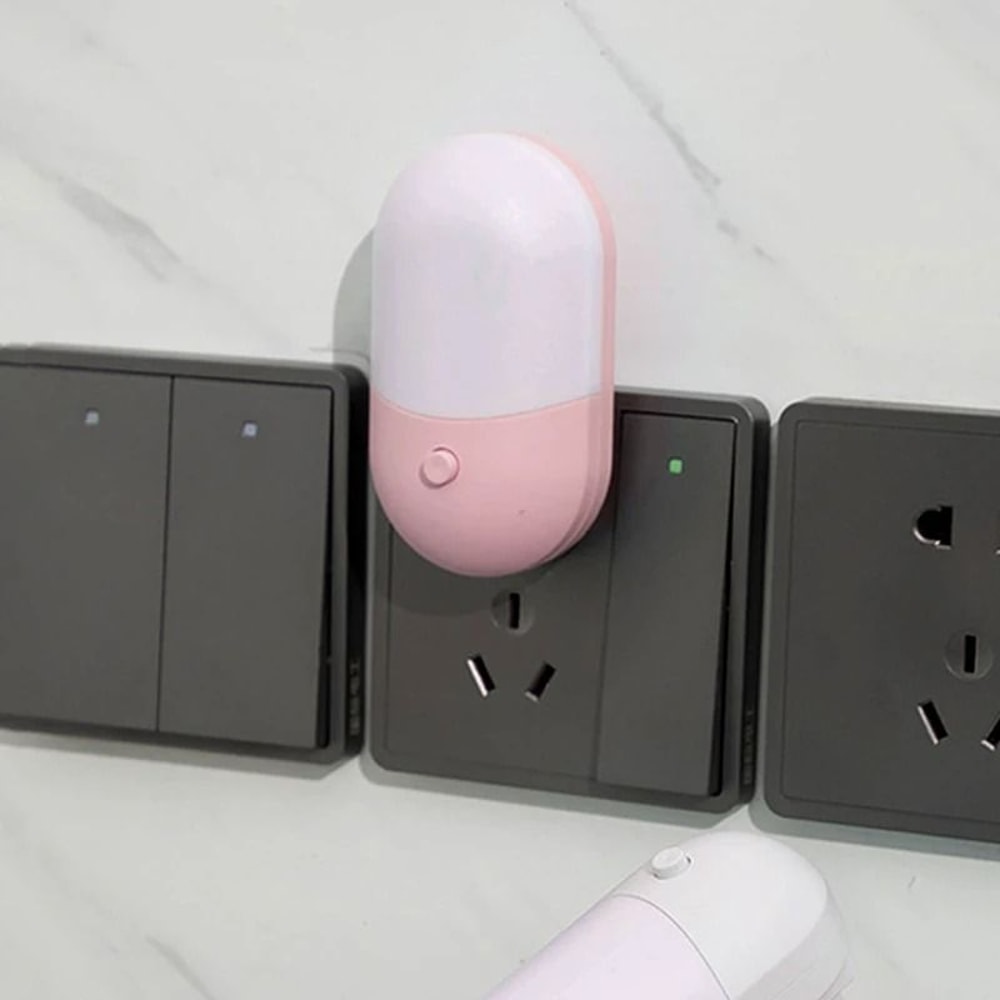 Led Mini Night Light Switch Plug In Eye Protection Lamp For Bedroom Nursery And Living Room 8