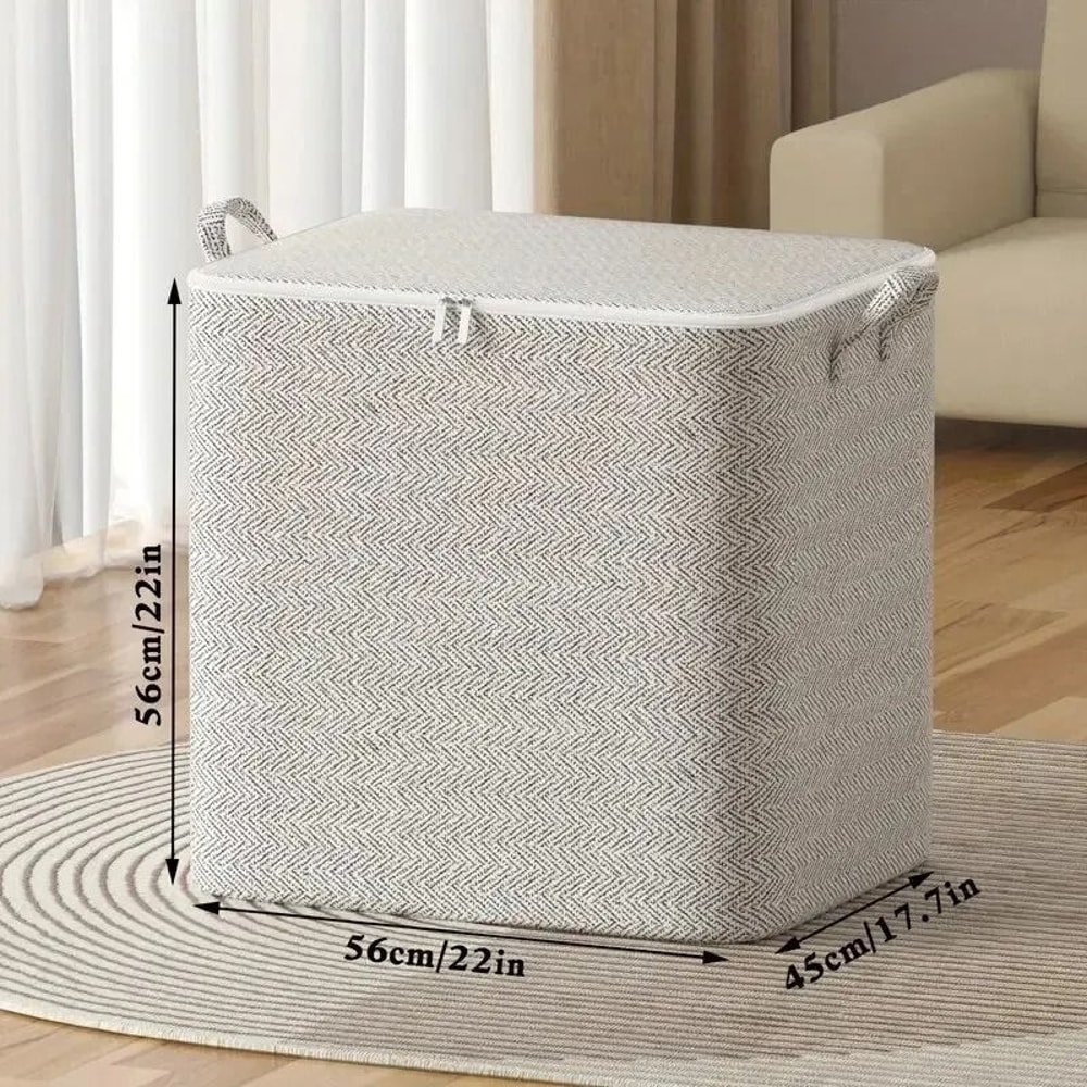 Large Capacity Storage Bag Non Woven Wardrobe Organizer For Clothes Quilts And Toys 9