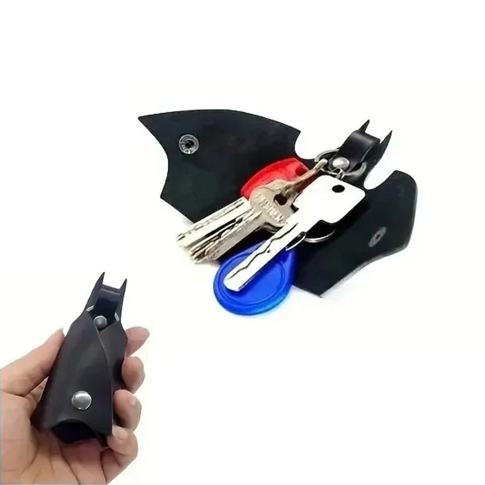 PU Leather Keychain Pendant Key Bag AntiLost Car Key Holder With Waist Clip 4