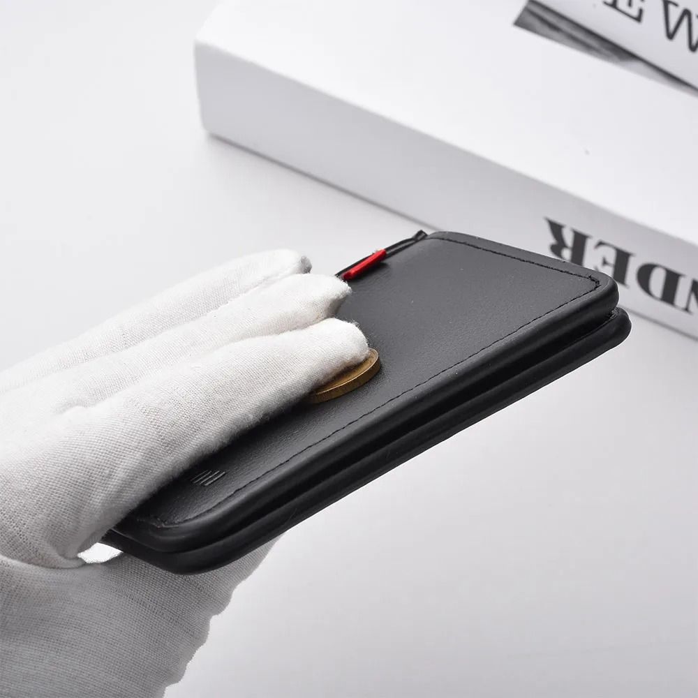 Ultra Thin PU Leather Card Wallet For Men Soft Vertical Credit Card Holder 3