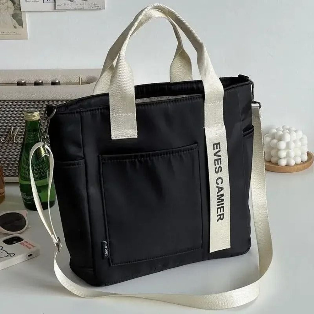 Waterproof Nylon Tote Shoulder Bag Large Capacity Casual Handbag For Women 9