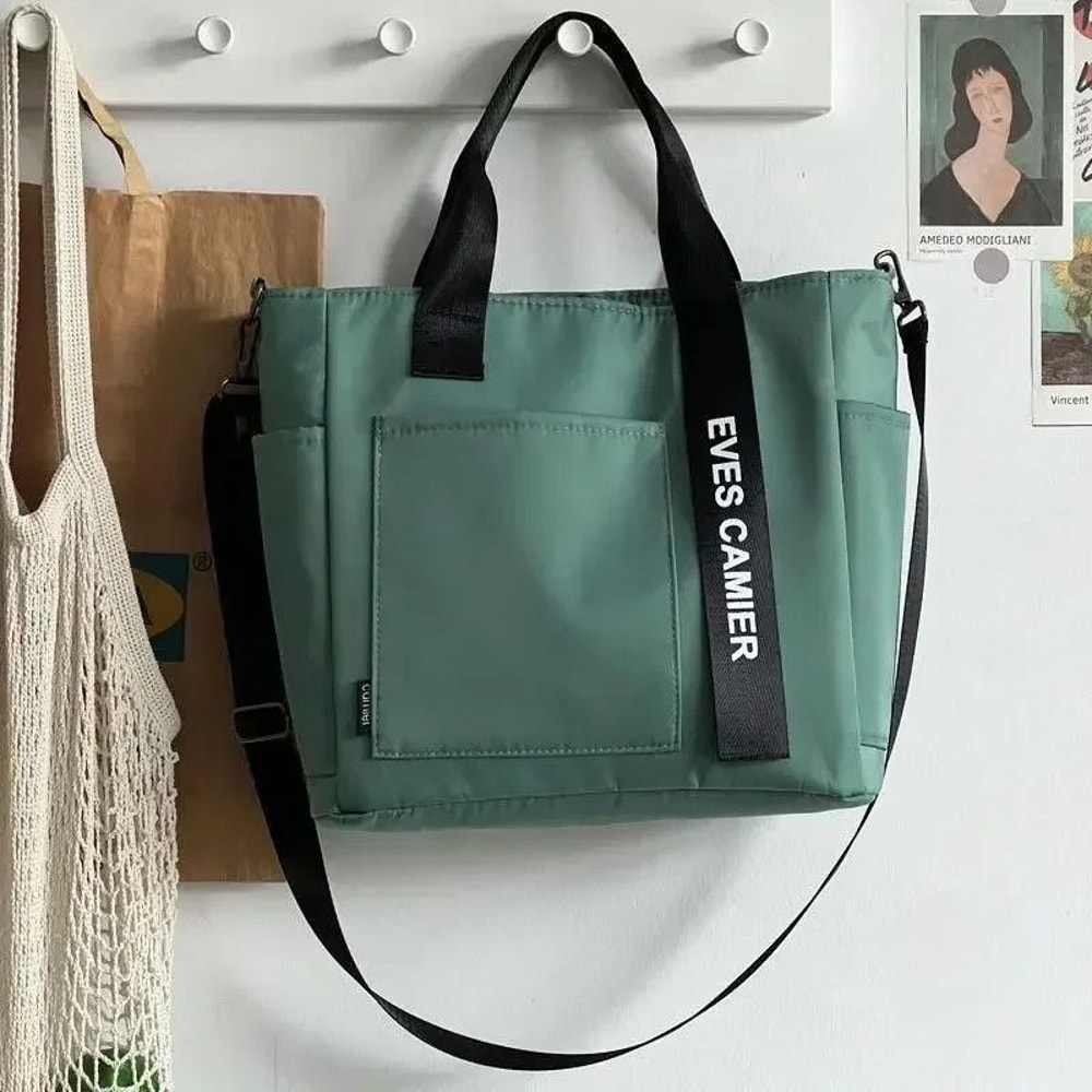 Waterproof Nylon Tote Shoulder Bag Large Capacity Casual Handbag For Women 6
