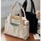 Large Capacity Canvas Tote Bag Work College And Shopping Shoulder Bag 0