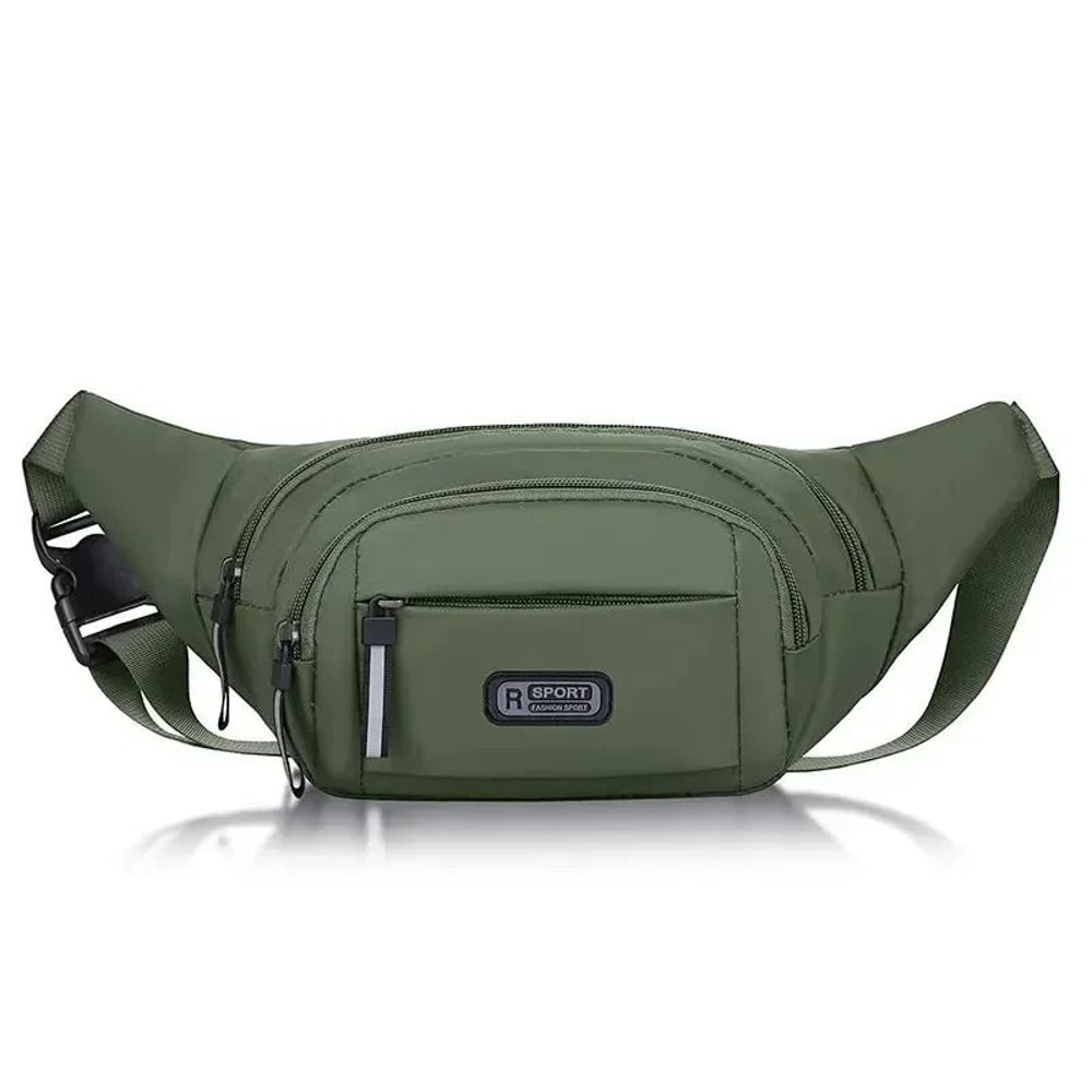 Mens Waterproof Canvas Waist Bag Lightweight AntiTheft Running And Travel Fanny Pack 6